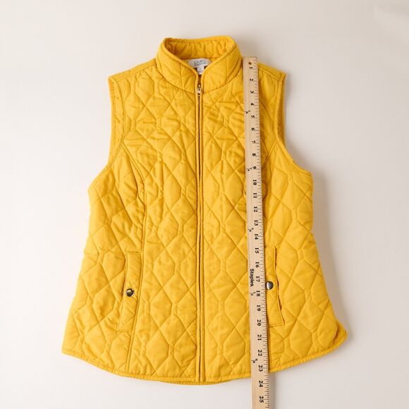 Croft & Barrow Womens Sz XS Quilted Vest Full Zip Equestrian Preppy Outdoors - Picture 7 of 8